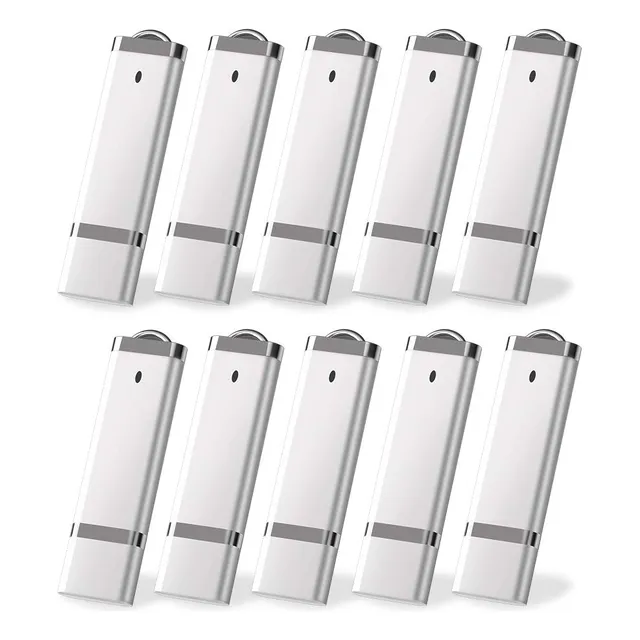 Kexin 10 Pack 32 Gb Usb Flash Drive Plateado