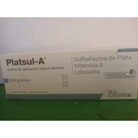 Crema Cicatrizante Y Para Quemaduras (platsul)