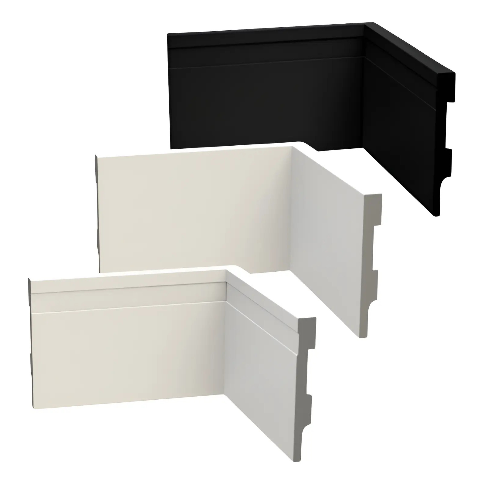 20 Metros De Rodapé Poliestireno 10cm Kit 10 Barras