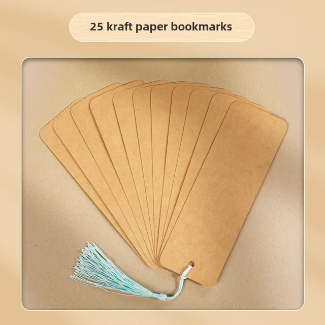 Kit De Bricolage Vintage Com Marcador De Aquarela Em Branco 