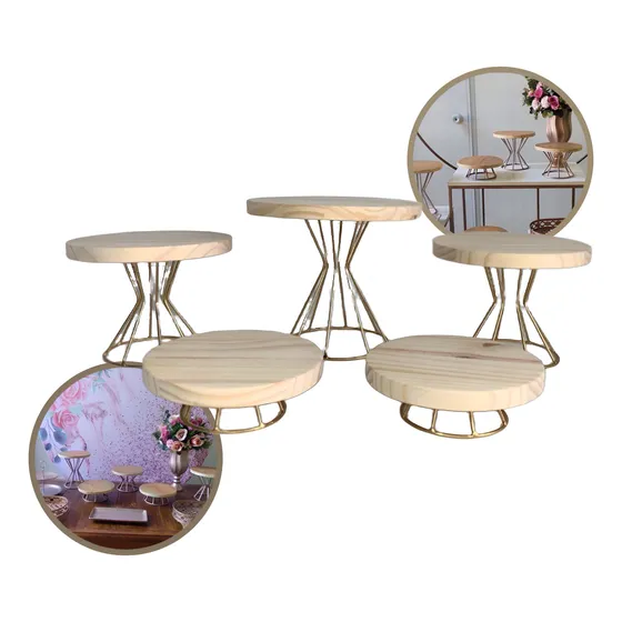 Suporte Mesa Bolos Doces Cupcakes Base Confeitaria Bailarina