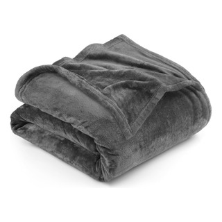 Cobertura Polar Utopia Twin Xl, Color Gris, 300 G/m², Microf Cobertura Polar Utopia Twin Xl, Color Gris, 300 G/m², Microf