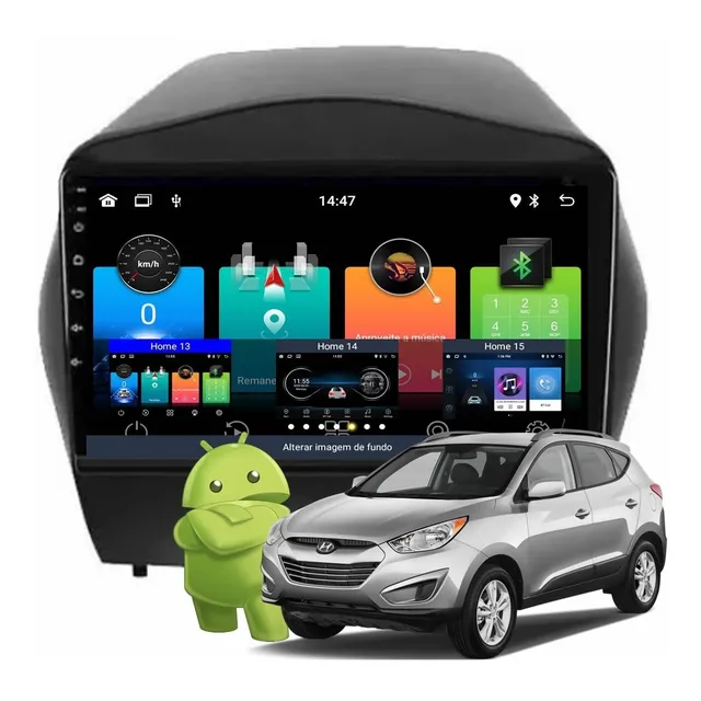 Central Multimidia Ix35 C/sub Android Cam De Ré Tv Bt Wifi