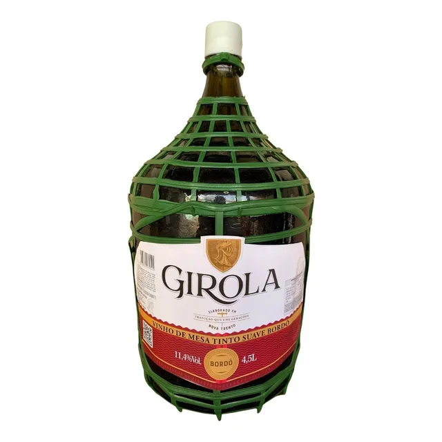 Vinho Tinto Suave de Mesa Bordô Girola Garrafão de 4,5 Litros