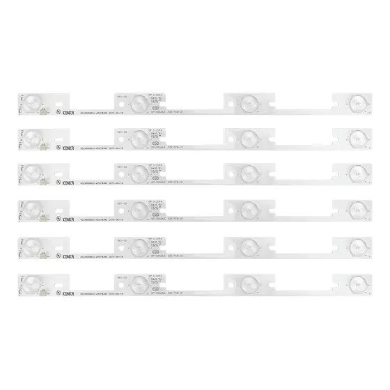 Kit 6 Barras Led Compatível C/ 40l2400 40l5400 Dl3944 Dl4045