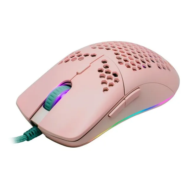 Mouse gamer de juego Game Factor MOG601 rosa