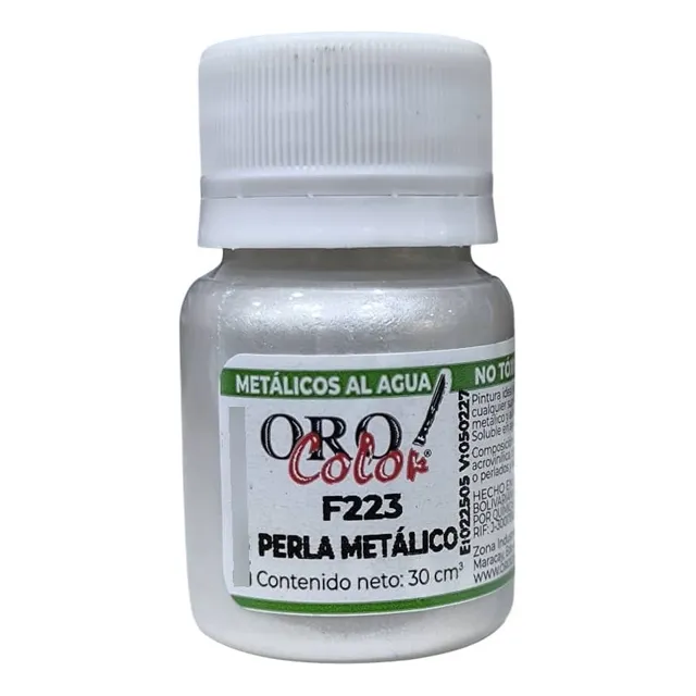 Pintura Metálicos Al Agua Oro Color 30 Cc