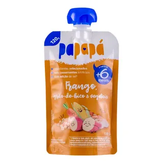 Papinha De Frango, GrĂŁo-de-bico E Vegetais 120g - PapapĂĄ Papinha De Frango, GrĂŁo-de-bico E Vegetais 120g - PapapĂĄ