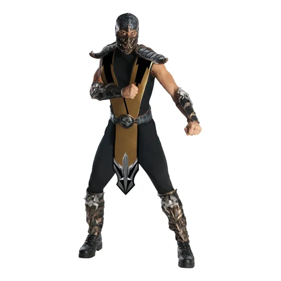 Mortal Kombat, Disfraz/cosplay Delujo [scorpion] Adulto
