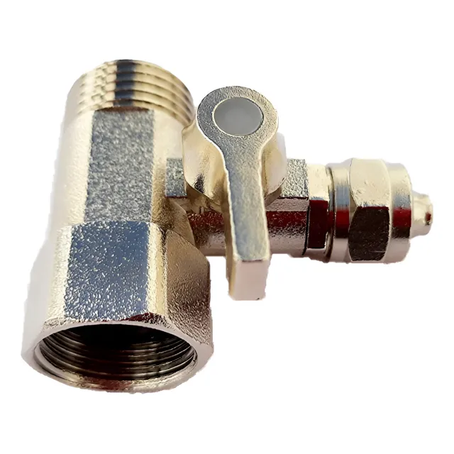 Adaptador T 1/2  P/ Mangueira De 3/8 Com Registro P/ Soft