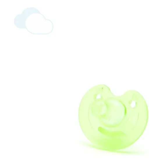 Chupete Silicona Inicial 0-3m Cavidad Dedo Baby Innovation Color Verde