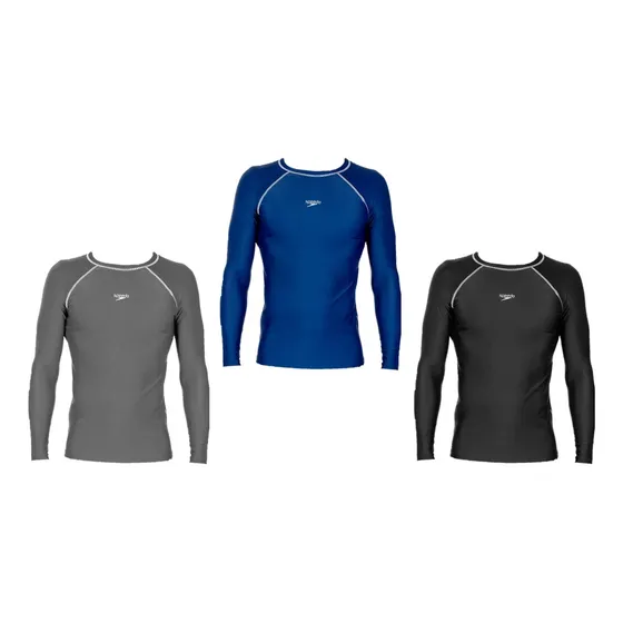Franela Sudadera Manga Larga Speedo Lycra Natacion Playa
