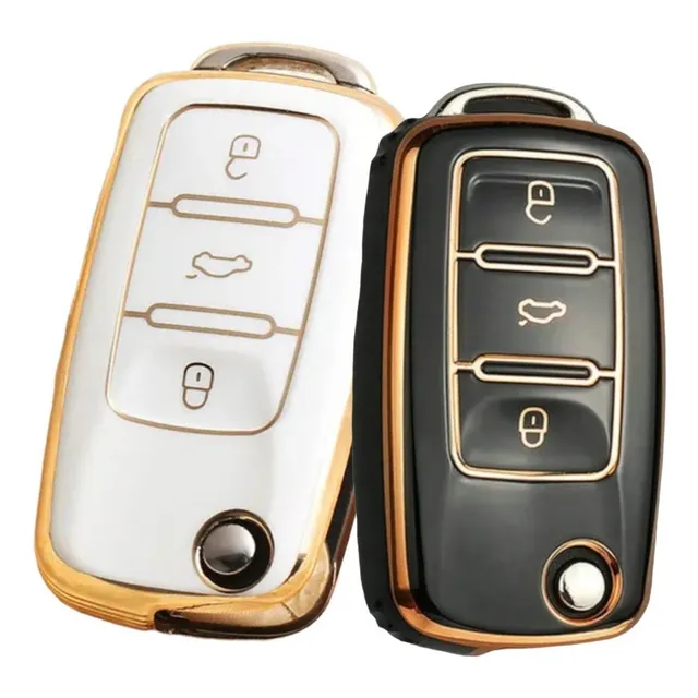 Cys Funda Llave Navaja 3 Botones Vw Up Gol Fox Golf Jetta