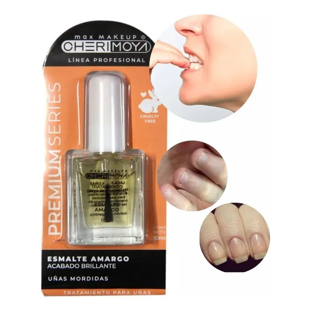 Esmalte Tratamiento Para Uñas Mordidas Sabor Amargo 10ml