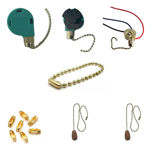 Kit Int Lamp+int Motor+2 Puxador+1mt Corrente P/vent. Teto
