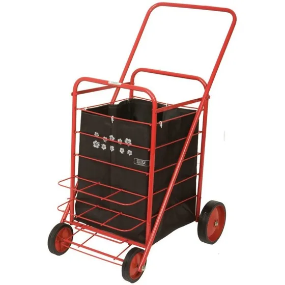 Chango Changuito Canadiense 4 Ruedas Reforzado Color Rojo