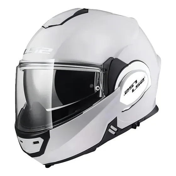 Capacete para moto  escamoteável LS2  Valiant FF399  white solid tamanho G 