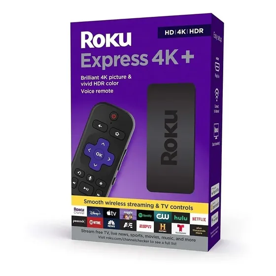 Roku Express 4K+ 3941R de voz 4K negro con 1GB de memoria RAM | Cuotas sin interés