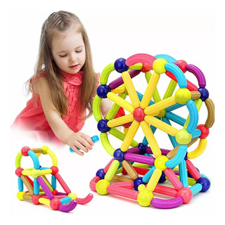 Bloques De Construcción Magnéticos Juguetes 42pcs 3d Niños Bloques De Construcción Magnéticos Juguetes 42pcs 3d Niños