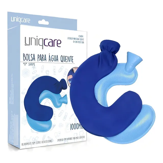 Uniqmed - Bolsa Para Água Quente Com Capa 1 L Pescoço E Ombro - U shape