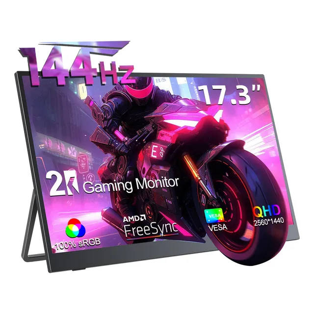 Uperfect Monitor Portatil 17.3  Pc Gamer Pantalla 2k 144hz