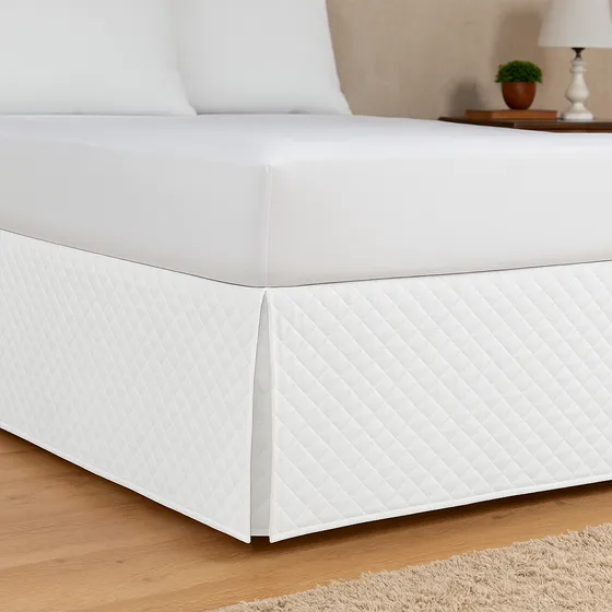 Saia Para Cama Box Casal Super King Size Matelada Microfibra