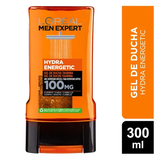 Gel De Ducha Hydra Energetic Para Hombres L'oréal Men Expert Tipo de piel Todo tipo de piel