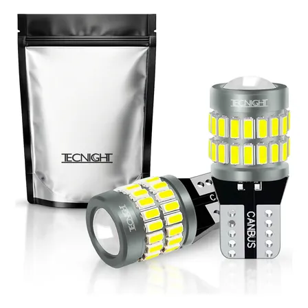 Par Lâmpadas Led Pingo Projetor 37 Smd Extra Forte Canbus 8w T10 6.000k Branco-frio
