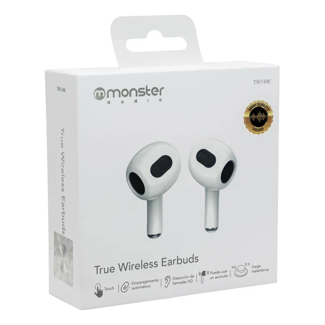Tw14w Audifono Monster True Wireless Blanco
