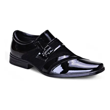 Sapato Social Masculino Fino Com Fivela Estilo Italiano