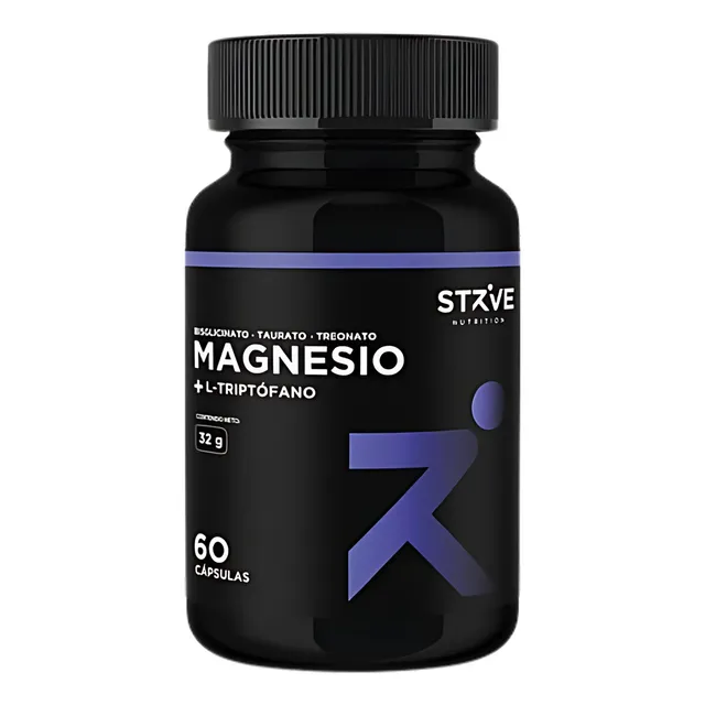 Strive Magnesio + L Triptófano 60 Cápsulas Nutricional Sin Sabor