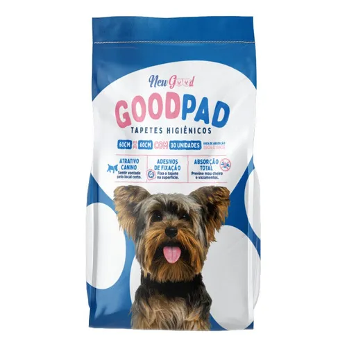 Tapete Higienico Good Pad P/ Cães E Gatos 60x60 Cm Com 30 Un