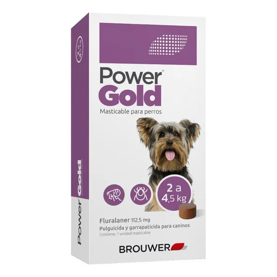Power Gold 2 A 4,5kg Tableta Contra Pulgas Y Garrapatas