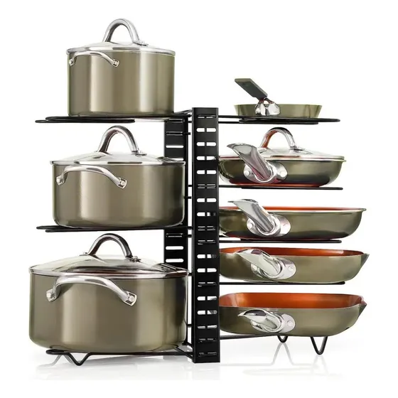 Estante Organizador Ollas Sartenes Soporte Divisor Cocina Marca Una Ganga