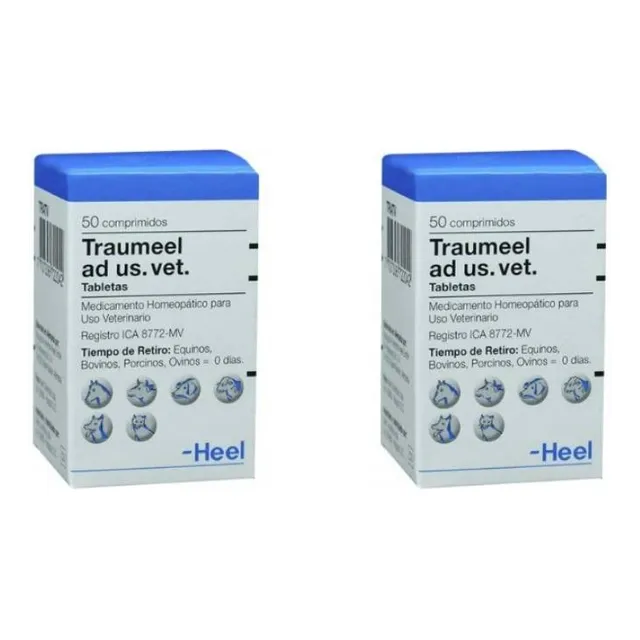 Traumeel Heel Homeopaticos Vet. Frasco X 50 Comp. X 2 Unds