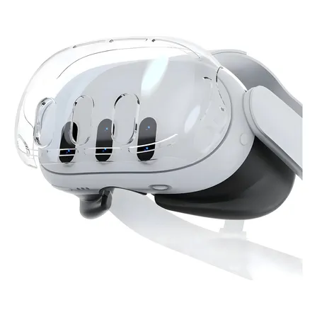 Funda protectora antiimpactos y caídas para Meta Quest 3 VR color transparente
