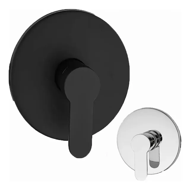 Banna Llave Monomando P/ Regadera Latón Cromado Mezcladora De Baño,resistente Y Duradera,resistente A Manchas, Corrosión Y Óxido, Diseño Premium,negro