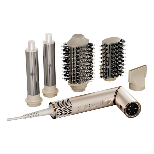 Secador De Cabelos Philco Psc3500 4 Em 1 Dobrável Íon Tourma Dourado