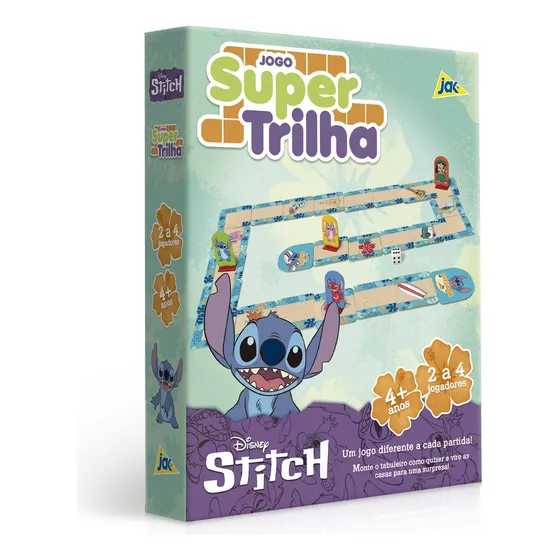 Jogo de tabuleiro Super Trilha Stitch Jak