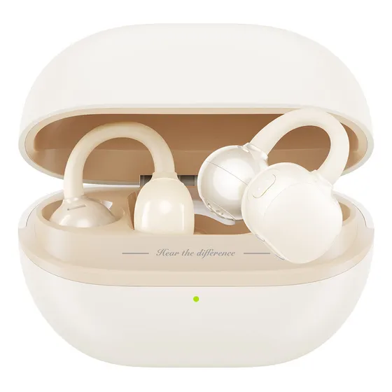 Auriculares Soundpeats Bluetooth 5.4 Fast Beige Pop Clip