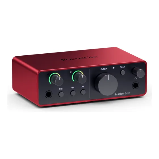 Interfaz Usb, Focusrite, Scarlett Solo 4ta Gen