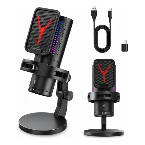 Microfone Gamer Hyperx Quadcast S Hmiq1s-xx-rg/g | Frete grátis