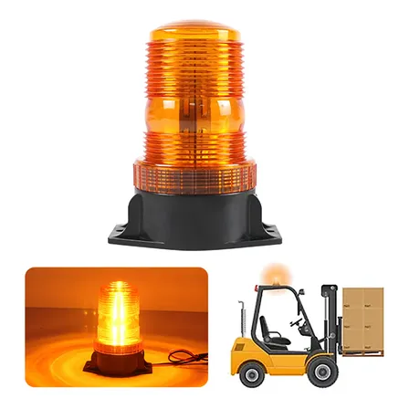 Giroflex Led 10v-110v Empilhadeira Máquina Universal Strobo Cabo 12v 24v Amarelo