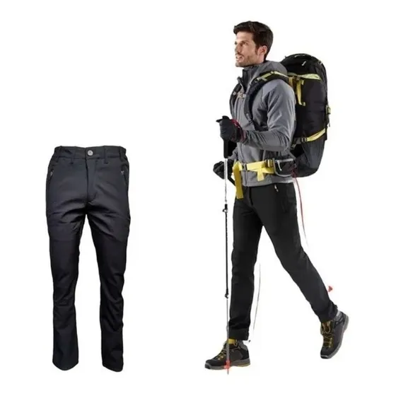 Pantalón Softshell Hombre Micro Polar Térmico E Impermeable 