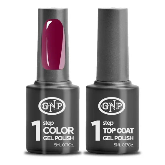 Kit De Esmalte Semipermanente De 1 Paso Gnp Color + Top Coat Color 20