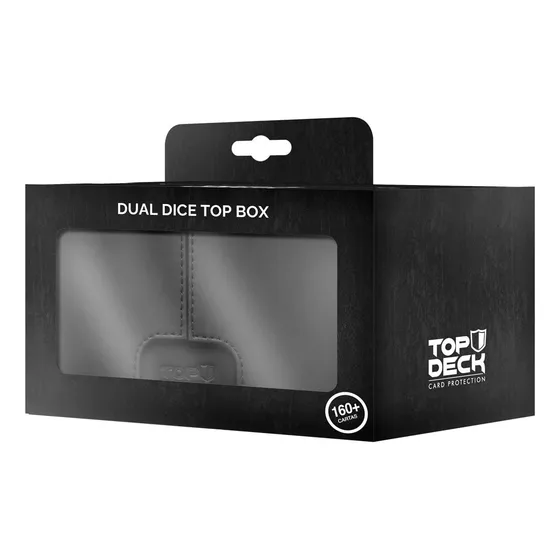 Deckbox Top Deck Dual Dice Top Box 200+ Black