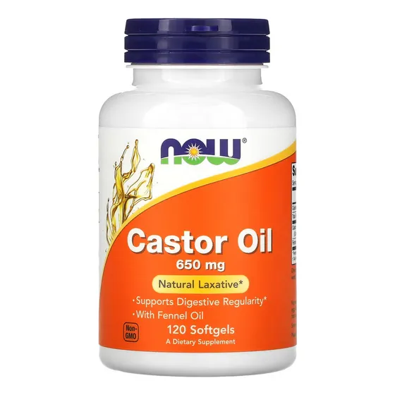 Now Aceite De Ricino 650mg X 120
