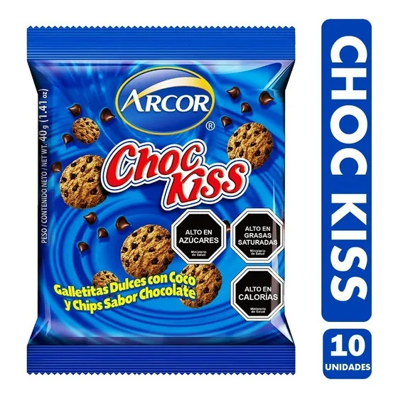 Galletas Colación Chockiss - Pack De 10 Unidades De 35gr C/u
