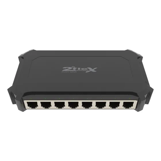 Switch 8 Portas Poe Reverso Gigabit Plus 2f-n8gprplus 2flex