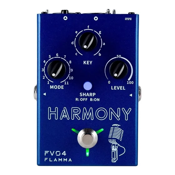 Pedal Flamma FV04 Vocal Harmonizer Azul